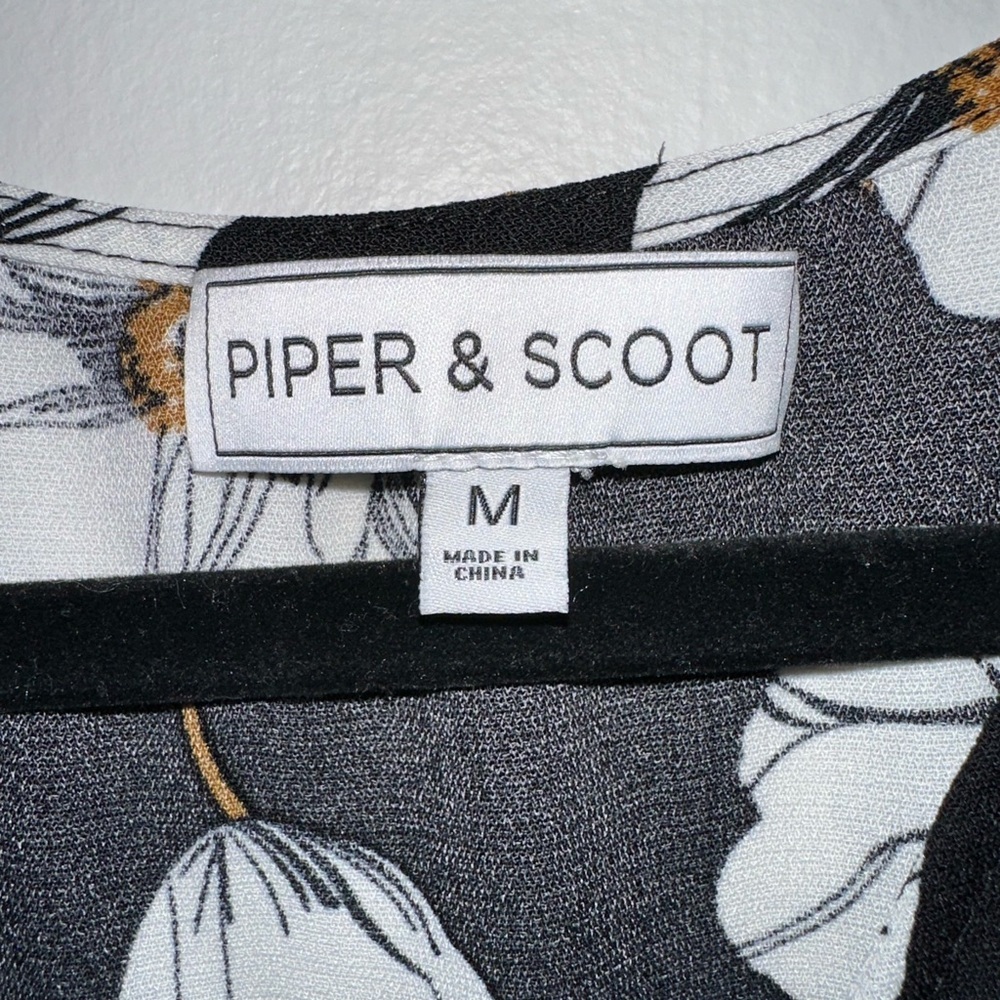 Piper And Scoot Floral Dress Medium - image 4